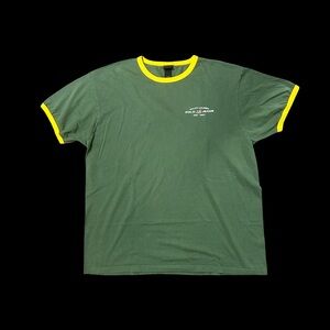 Polo by Ralph Lauren Green and Yellow Short Sleeve Tee
